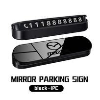 For Mazda Temporary Parking Sign Car Decoration Phone Number Plate Stickers CX9 MX5 RX8 Axela Demio Atenza MS GJI GH BK MP