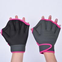 Unisex Summer Half-Finger Swimming Paddles & Gloves for Water Sports L