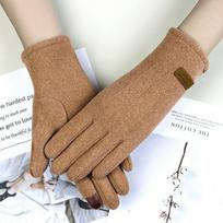 Finger Gloves Touchable Screen Double Sided Touch Screen Gloves Cold Prevention Windproof Warm Gloves Women's Style