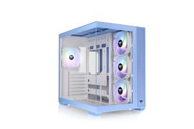 Thermaltake View 380 TG ARGB Hydrangea Blue 120mm ARGB Fan (4-fan pre-installed) Pillarless Mid-Tower ATX PC Case CA-1Z2-00MFWN-00 CS9129
