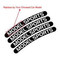 Car Wheel Rims Stickers For Opel Vauxhall Crossland X Astra Corsa Insignia Vectra Zafira Mokka Grandland Exterior Styling Decals For Corsa