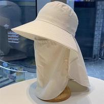 New Anti-UV Fisherman Hat Wide Brim 50+UPF Protection Bucket Hat Adjustable with Neck Protection Shawl Safari Cap Women