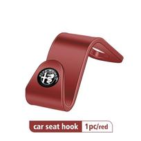 4pcs Car Rear Seat Hook Storage Hanger Organizer Accessories For Alfa Romeo Giulia 147 Mito 156 159 166 GT Stelvio Brera Volante