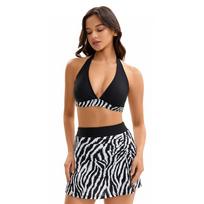2026 bikini split skirt high waist conservative sexy European and American swimsuit women's swimsuit S