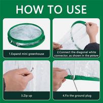 T02C!2Pcs PVC Mini Greenhouse, 23.6 X 11.8Inch Transparent Flower Plant Mini Greenhouse Cover, Portable Plant Protector