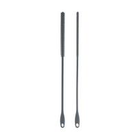 2Pcs/Set Straw Brush Fine Bristles Flexible Handle Food Grade Silicone Reusable Brush Straw Cleaning Tool