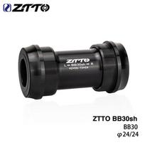 ZTTO MTB Bike Press Fit Bottom Bracket Axle BB30sh 24 Road Bicycle BB Press Fit 24mm For 68 73mm Crankset Chainset BB30-24 Black