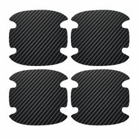 4pcs Car Door Handle Sticker Carbon Fiber Scratches Resistan For Skoda Octavia 2 3 Fabia Kamiq Kapoq Kodiaq Rapid SCALA Superb 3