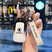 Car Remote Key Case Cover Protector Holder Shell Fob For Skoda Octavia A5 A7 Fabia Superb Kodiaq Karoq Auto Keychain Accessories