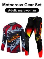 motocross gear set Enduro cross Jersey Pant Kits Racer Gear Set Off-road Mens Kits Women's mountain Downhill Motorcycle MX XXL-38