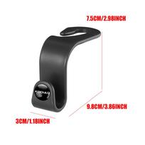 Car Back Seat Storage Hanger Holder Hook Handbag Purse Organizer Clips For Skoda S Logo Octavia Fabia 2 Superb Kamiq Kodiaq VRS 2pcs