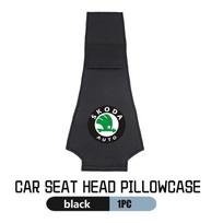 Car Seat Headrest Cover Anti-Fouling Neck Pillow Protector Accessories For Skoda Kamiq Karoq Octavia 2 3 Rapid Scala Kami Fabia