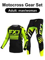 motocross gear set Enduro cross Jersey Pant Kits Racer Gear Set Off-road Mens Kits Women's mountain Downhill Motorcycle MX XL-36