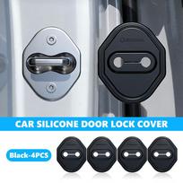 For Skoda Silicone Car Door Lock Buckle Protector Cover Octavia A5 A7 RS Fabia Superb Rapid Karoq