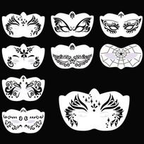 Reusable Face Paint Templates Hollowed Multiple Pattern Body Art Paint Stencils Easy Use Hand Painting DIY Makeup Tools Adults