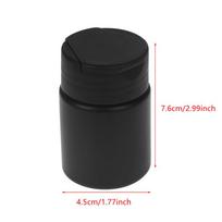 1Pc Black 70ml Flip Cover Talcum Powder Bottle Refillable Cosmetic Powder Dispenser Plastic Powder Container Empty Pots Bottle