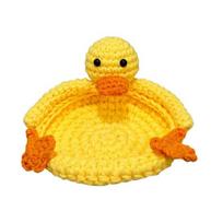Duck Panda Crochet Coaster Heat-resistant Non-slip Kitchen Countertop Table Protection Handmade Mug Coffee Tea Cup Holder Decoration