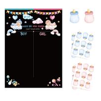 Baby Gender Reveal Voting Board Gender Prediction Game Baby Shower Party Decoration Interactive Vote Sheet for Guests One Size