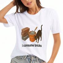 Hunter Organization Ladies' Cotton T Shirt, Premium Cotton Print, Durable, Casual & Fashionable, Anime  Graphic Tee, Classic Style, Soft And Breathabl S