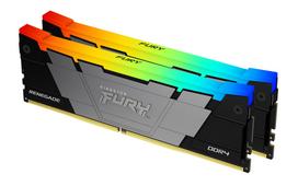 Kingston FURY Desktop PC Memory DDR4 3200MTsec 8GB x 2 modules, Kingston FURY Renegade RGB 2023 Model CL16 KF432C16RB2AK216 RGB LED