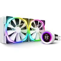 NZXT KRAKEN Z63 White All-in-One Liquid CPU Cooler with Built-in LCD Monitor, RGB Support, 280mm, RL-KRZ63-RW FN1626