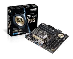 ASUSTek Z97M-PLUS MicroATX motherboard with Z97 chipset