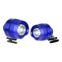 2PC LED Shoe Lights for Clogs Durable Aluminum Alloy Housing Waterproof Design Easy to Attach and Detach Suitable for Various Footwear Accessories One Size mėlyna