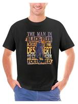 Unisex'S Stephen King The Dark Tower Graphic T-Shirt - The Gunslinger Followed Design, Black L