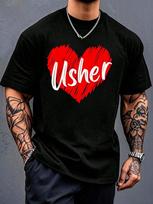 Retro Usher Name Shirt In My Usher Era For Unisex T-Shirt Print XXL