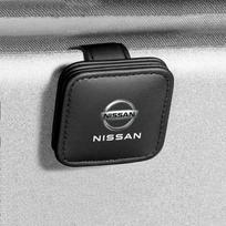 Car Sunglasses Holder Magnetic Leather Clip Ticket Holder For Nissan J10 X-Trail Qashqai Juke Leaf Micra NOTE Patrol Pulsar
