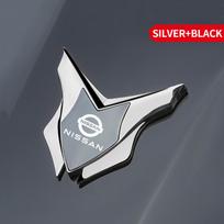 Car Metal Shield design Badge Emblem Sticker For Nissan Qashqai Sylphy Tiida Altima Teana X-Trail Leaf Juke Sentra Accessories