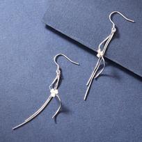 2025 Fresh Fairy 925 Sterling Silver Flower Tassel Dangle Earrings for Women 925 Silver
