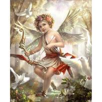 5d Diamond Embroidery Little Angel Diy Diamond Painting Cross Stitc 20X30CM white