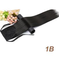 Moteriškas perukas Matinis šilkas Ilgi Tiesūs Plaukai Ponytails Merginų makiažo priedai
