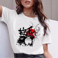 Spirit Away Studio Ghibli Japanese Anime Totoro Miyazaki Hayao Anime T -Shirt Tshirt T -Shirt Women S