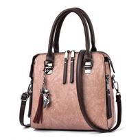 New Women's Handbag Shoulder Messenger Bag Korean Style Fashion Tassel black