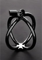 Steel By Shots Shots Criss Cross Stainless Steel Hand Restraint with Padlock