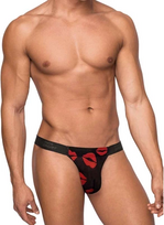 Male Power Microstring S/M Juodas - Low Rise Thong with Soft Waistband