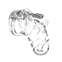 Mancage By Shots Man Cage Model 25 Intimate Control Device 9 cm Transparent Polycarbonate