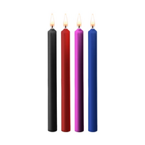 Ouch By Shots Ouch! Teasing Wax Candles Set - 4 Large Pieces, Multicolor