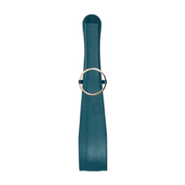 Ouch By Shots Ouch! Halo Belt Flogger - Gold-Accented Faux Leather, 45 cm