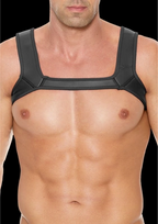 Ouch By Shots Ouch! Neoprene Chest Harness L/XL - Adjustable Juodas Straps