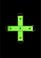 Ouch By Shots Ouch! Hogtie Restraint System Glow in the Dark Fluorescent Žalias