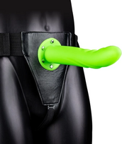 Ouch By Shots Ouch! Glow in the Dark Curved Hollow Strap-On Adjustable 20 cm