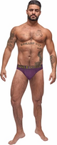 Male Power Avant-Garde Enhancer Thong L/XL Violetinė Collage Waistband