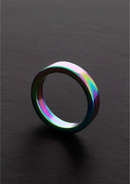 Steel By Shots Shots Rainbow Flat Stainless Steel Ring 8 x 45 mm Colorful Finish
