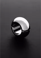 Steel By Shots Mister B Oval Ball Stretcher 1.4" (3.5 cm) Stainless Steel Split Ring