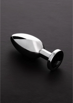 Steel By Shots Ouch! Stainless Steel Plug Large with Decorative Gemstone Base