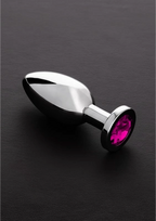 Steel By Shots EasyToys Stainless Steel Plug Large with Decorative Gemstone Base