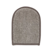 Touche By Shots Touche Bath Mitt Flax & Hemp with Charcoal Dual-Sided Exfoliator